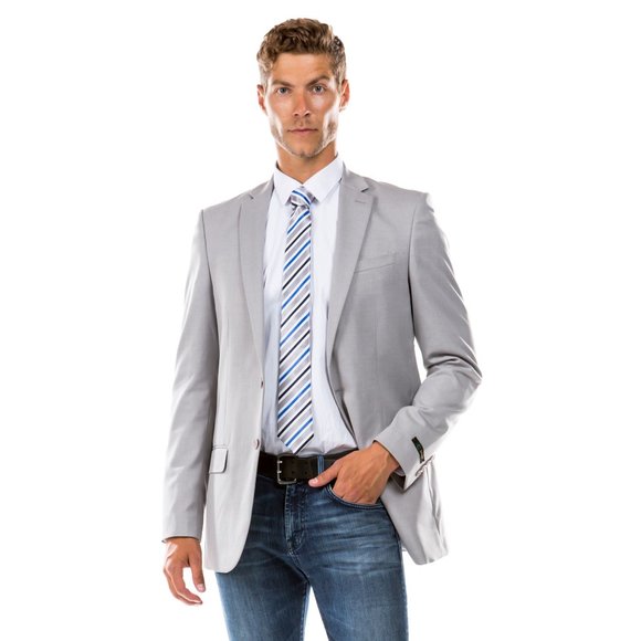 ZeGarie Tailored Fit Suit Separates Coat, Grey (Tailored to Move and Flex) - Picture 1 of 6